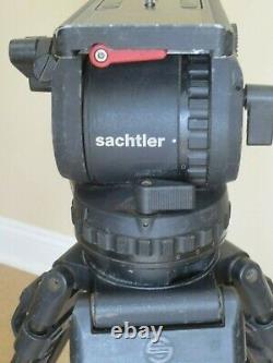 Sachtler Video 18P (PLUS) Fluid Head withCarbon Fiber Tripod & Mid Spreader NICE