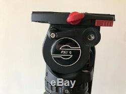 Sachtler Video FSB-6 Head Carbon Fiber Leg Speed Lock Tripod 0475 with Bag Case