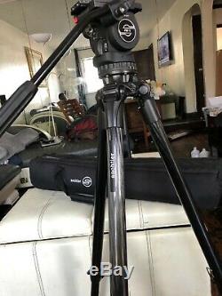 Sachtler system FSB-8 head and Speed Lock Carbon Fiber Tripod 75mm with case