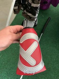 Scotty Cameron Carbon Fiber Industrial Circle T Mid Mallet Head cover Golo RedX