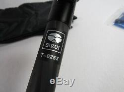 Sirui T-025X Carbon Fiber 8X 5 Sections Tripod & Sirui C-20S Ball Head plus Bag