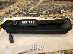 Slik PRO CF-634 Carbon Fiber Tripod, 4 Leg Sections With Slik 3-way QR Pan Head