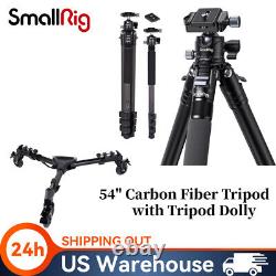 SmallRig 54 Carbon Fiber Tripod with Monopod 360° Ball Head +Tripod Dolly