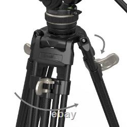 SmallRig 78 Video Tripod Heavy-Duty Carbon Fiber Tripod for Camera Camcorder