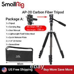SmallRig Arca-Swiss Lightweight Carbon Fiber Tripod AP-20+Fluid Video Head 3457