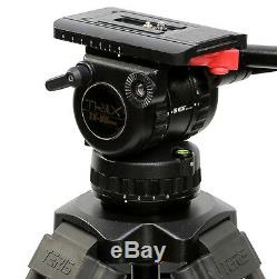 TERIS 66 V8T Carbon Fiber Camera Tripod with Fluid Head 8KG Professional for film