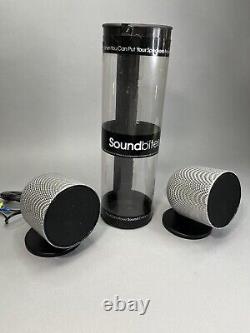 Vintage KLH SoundBites Rotating Head Speakers SB1 Carbon Fiber Design Mountable