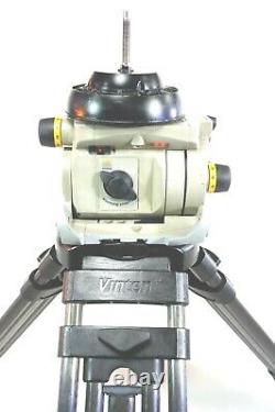 Vinten Vision 250 2 STAGE EFP CARBON TRIPOD SYS DOLLY TELEBAR PL SERVICED 73Lbs