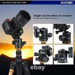 ZOMEI Carbon Fiber Independent Tripod &Ball Head Travel for Canon DSLR Camera